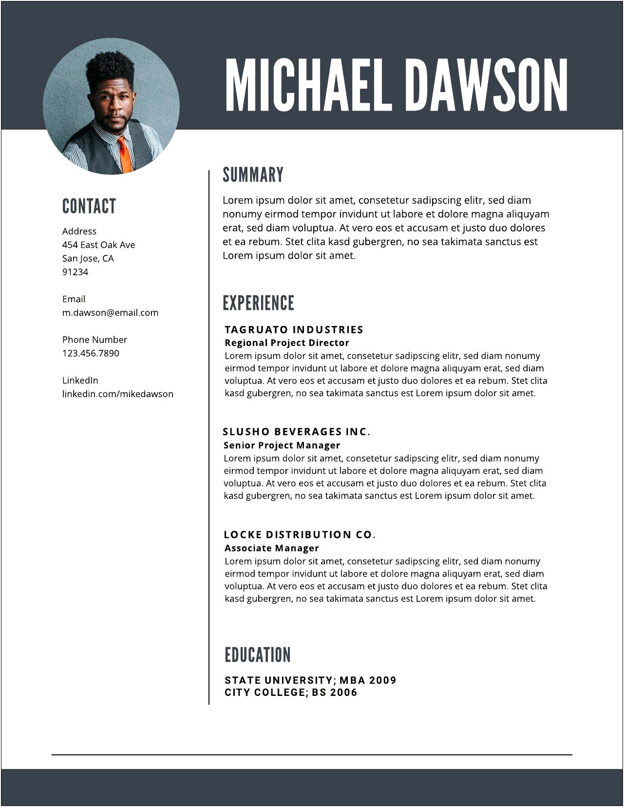 Show Me A Good Resume Example