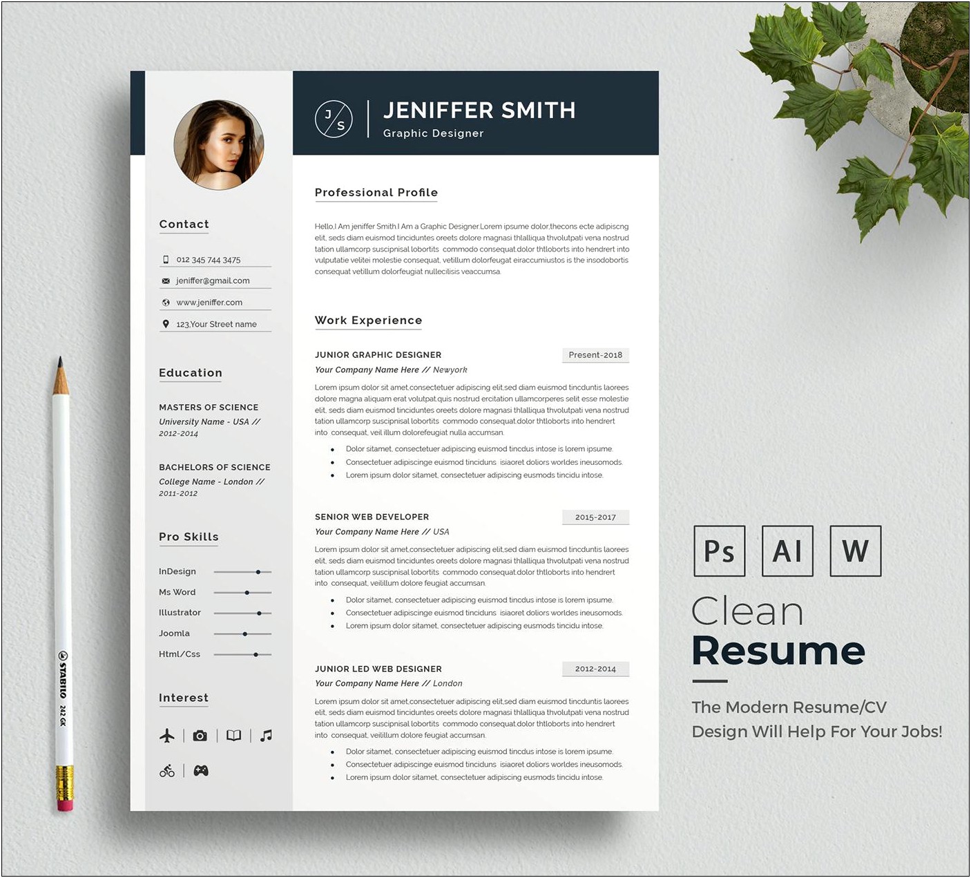 Simple Format Of Resume In Word