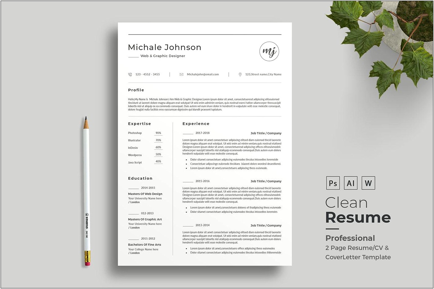Simple Resume Format In Word 2017