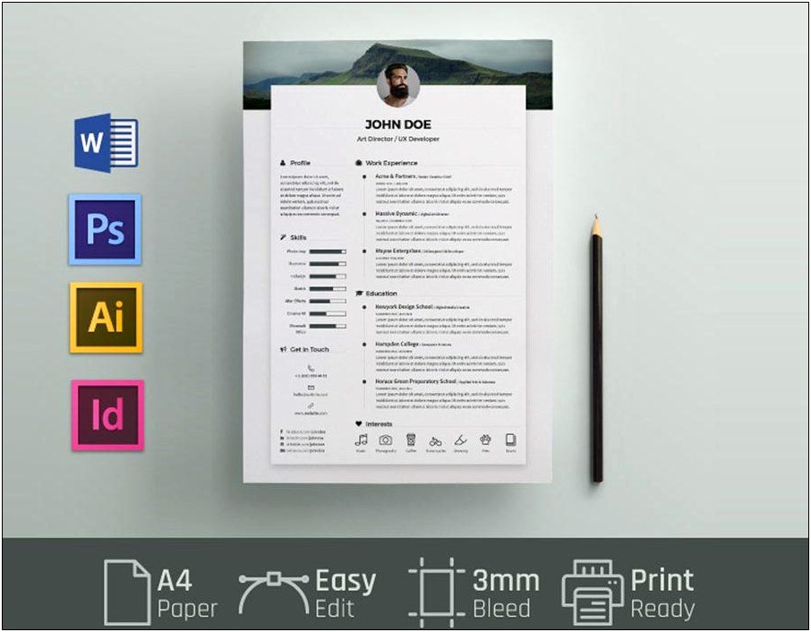 Simple Resume Format In Word Document