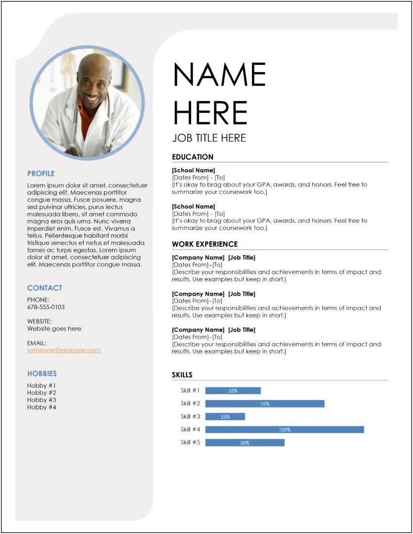 Simple Resume Sample For Fresh Graduate Doc