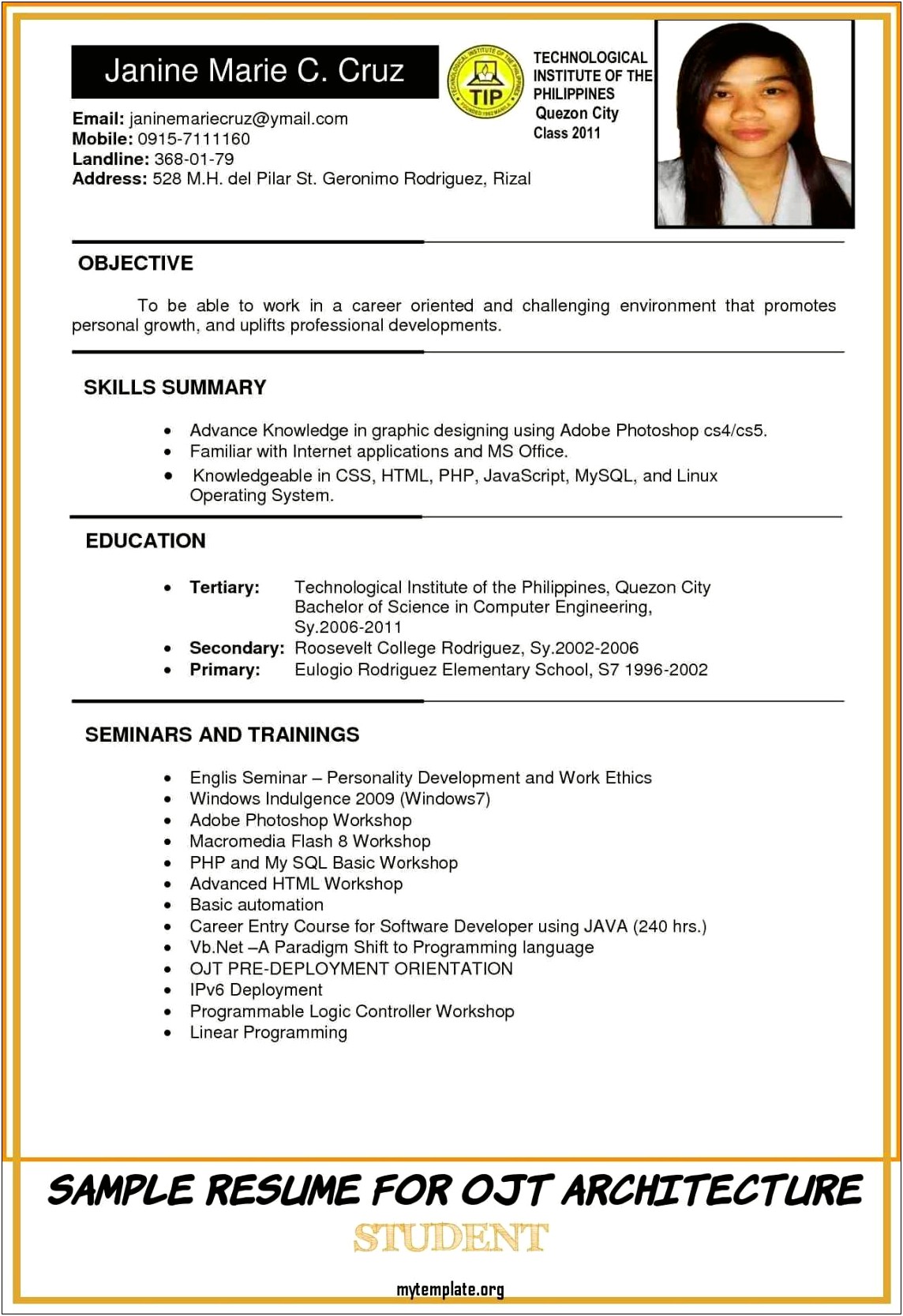 Skills And Attributes Examples For Resume