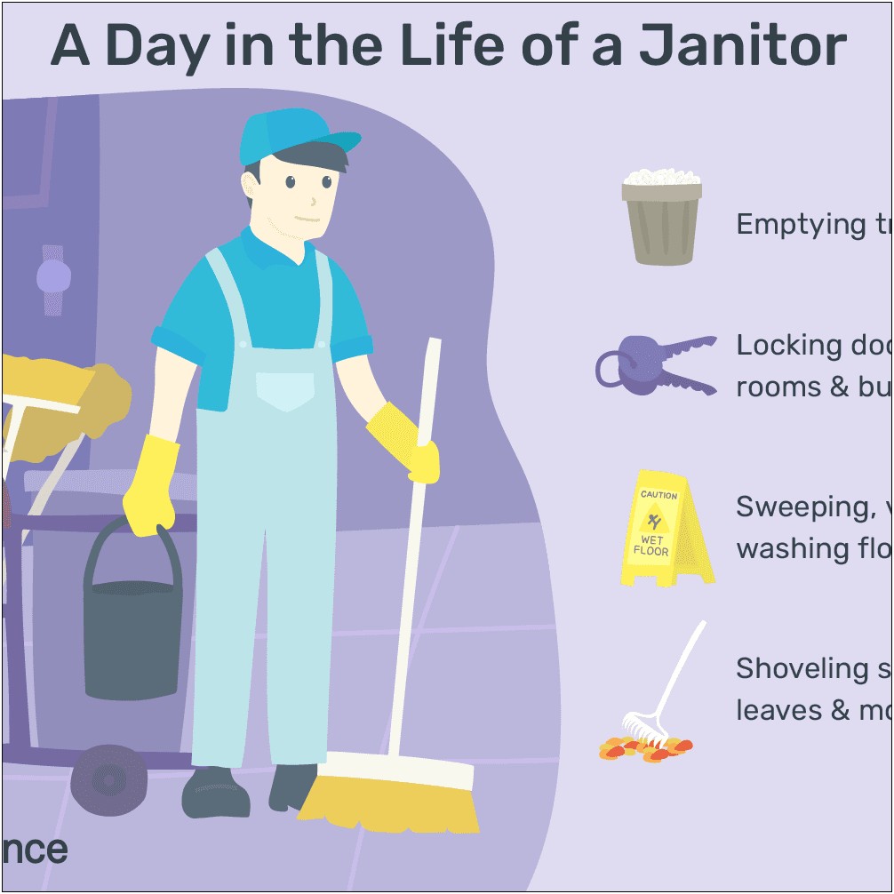 Skills And Training For Janitor Resume