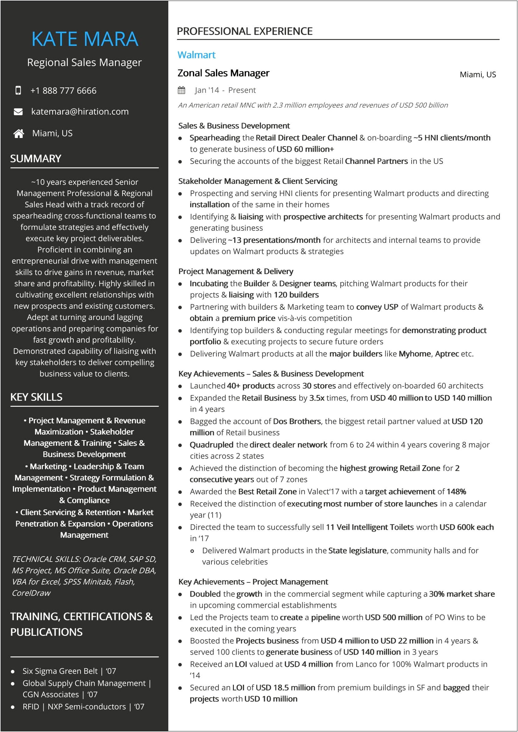 Skills For A Sales Manager Resume