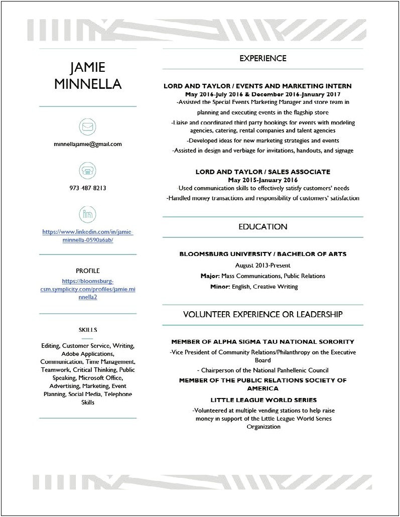 Skills For Panhellenic Council President Resume