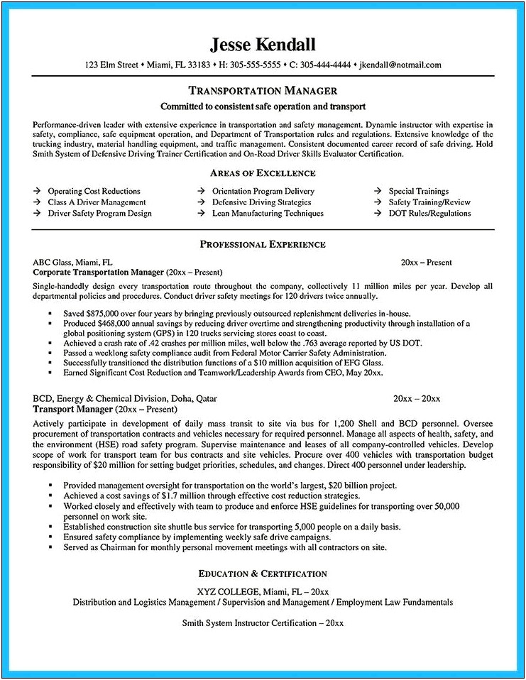 Small Business Owner Job Description Sample Resume