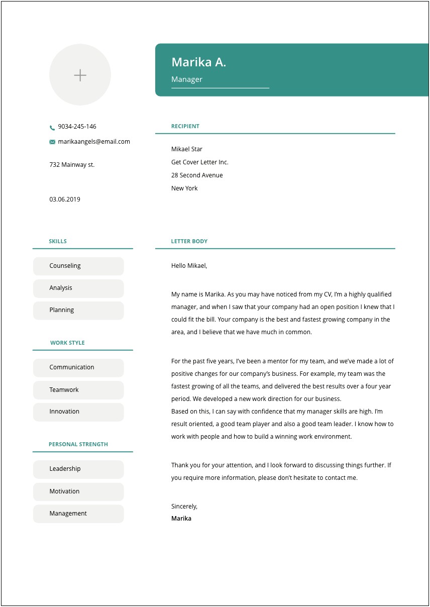 Social Media Manager Resume And Cover Letter Examples