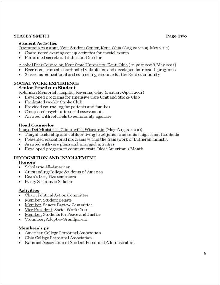 Social Worker Resumes And Cover Letters