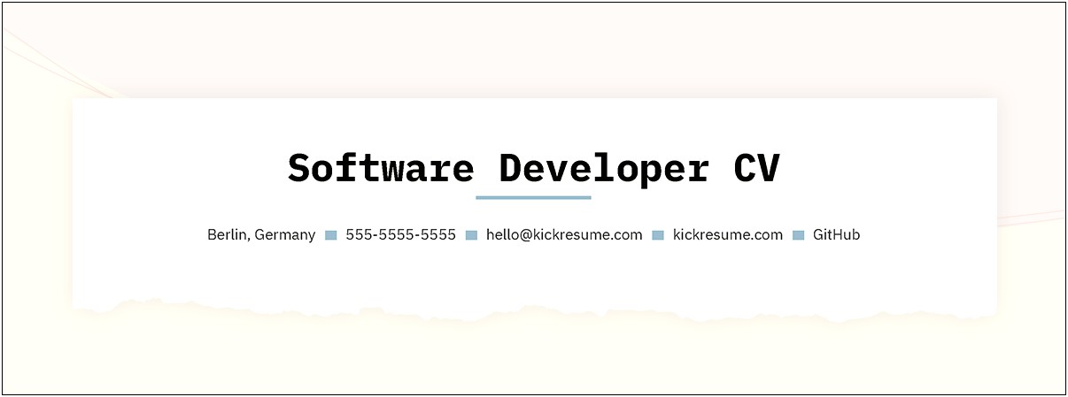 Software Engineer List Public Work On Resume