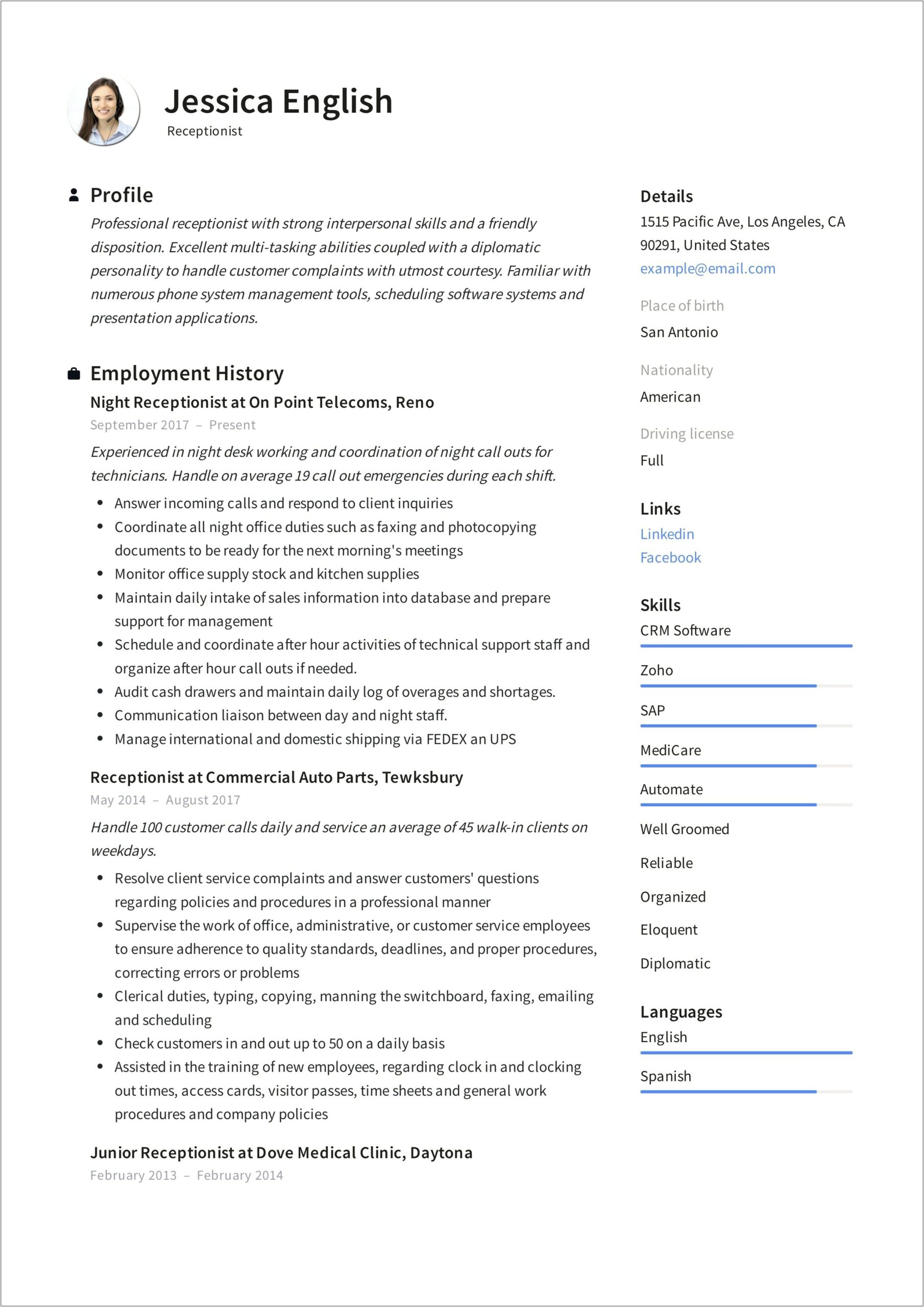Software System Skills Resume Examples Of