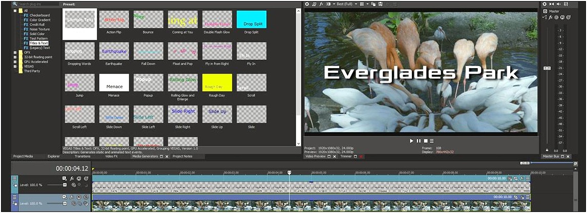 Sony Vegas Credit Roll Template Download