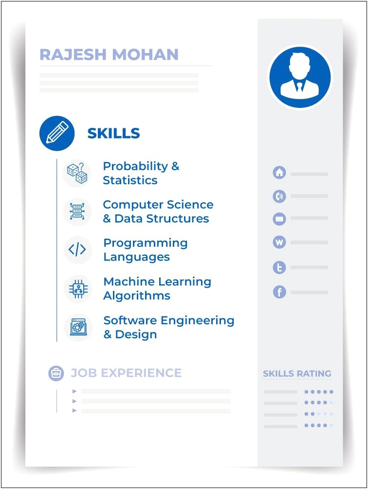 Statisitcs And Data Science Skills For Resume