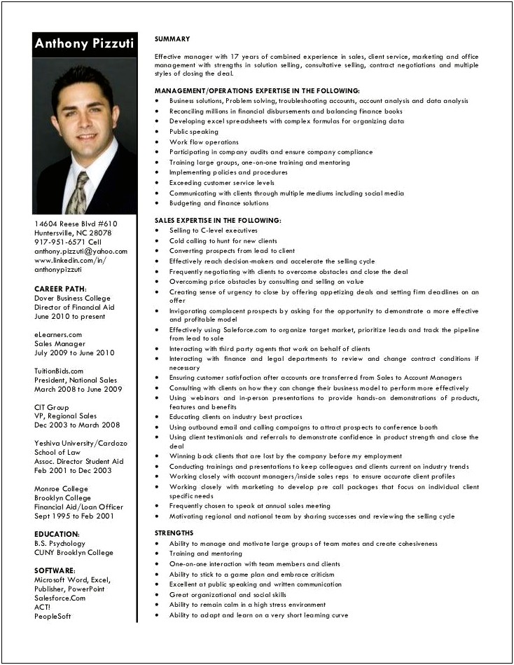 Strengths And Skills On A Resume