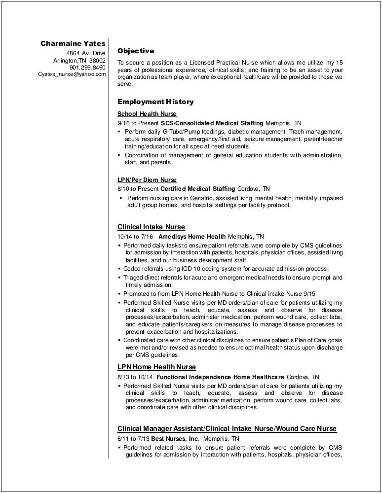 Student Nursing Mental Health Clinical Description Resume