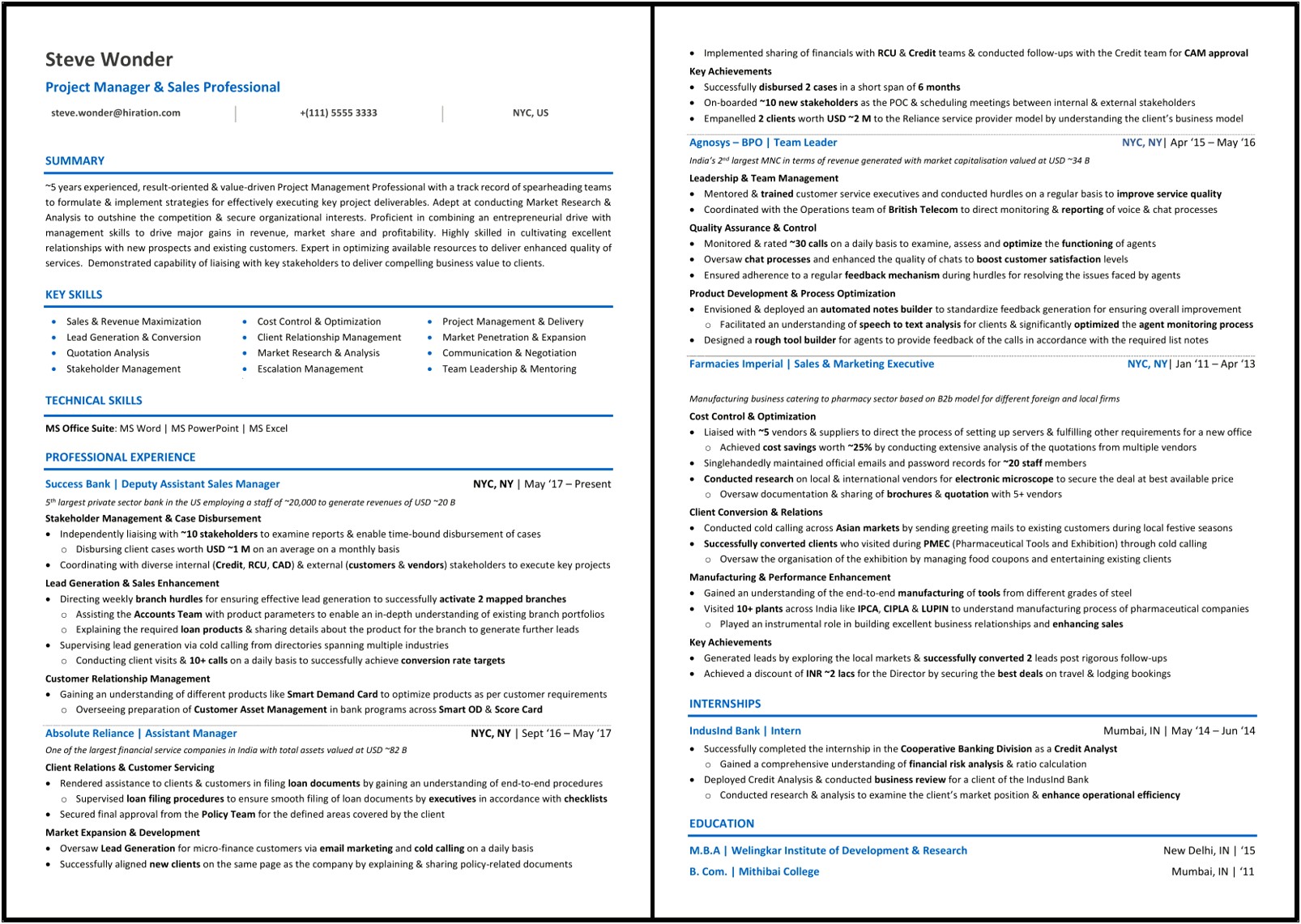 Summary For A Sales Associate Resume