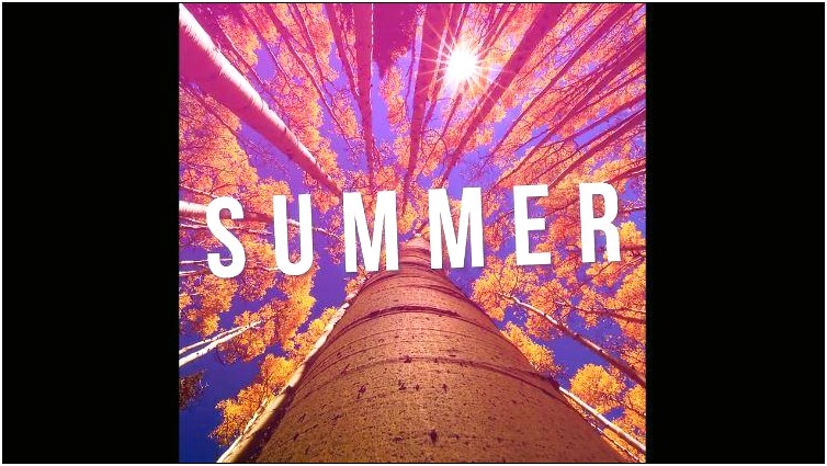 Summer To Fall After Effects Template Free