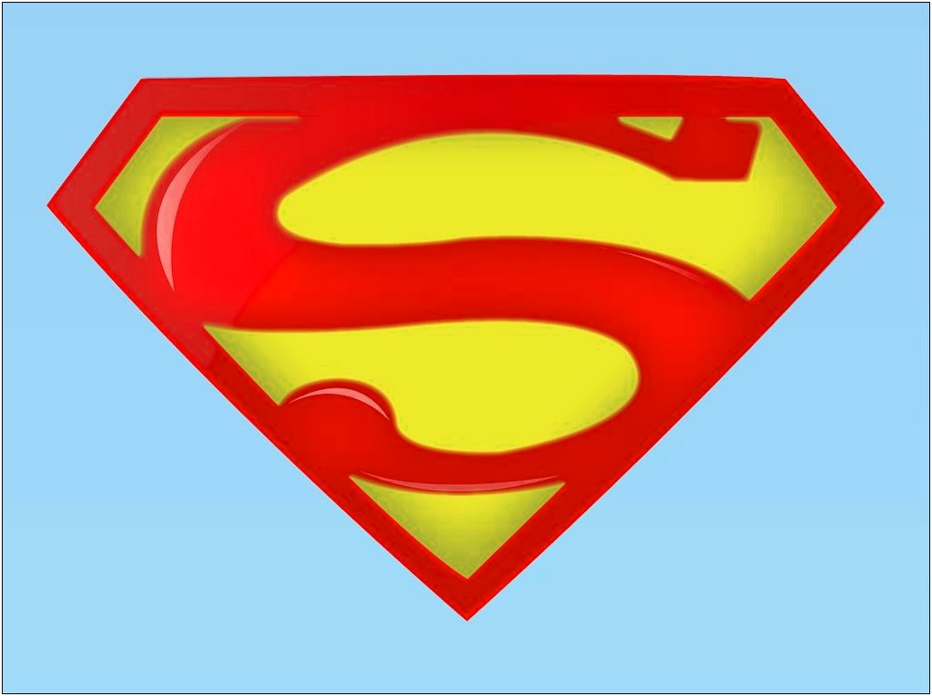 Superman Logo Black & White Template Free Dad