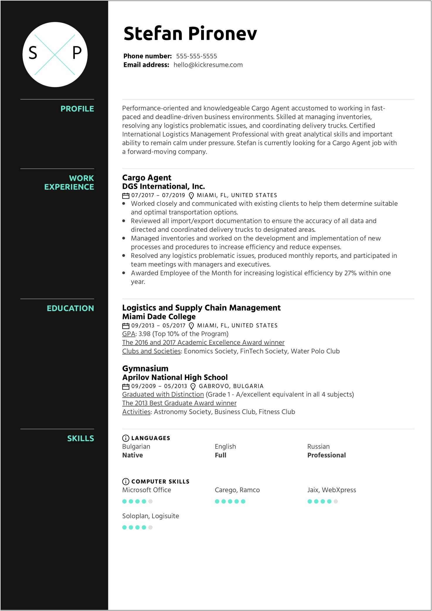 Supply Chain Management With Net Resume