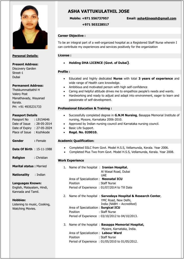 Surgical Icu Nurse Job Description Resume
