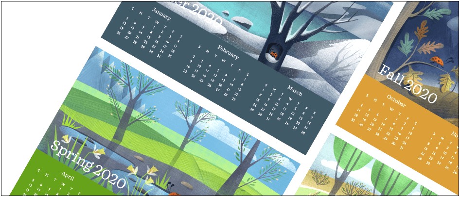 Table Calendar 2019 Design Templates Free Download