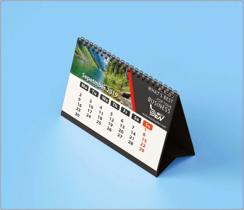 Table Calendar Design Templates Free Download 2019