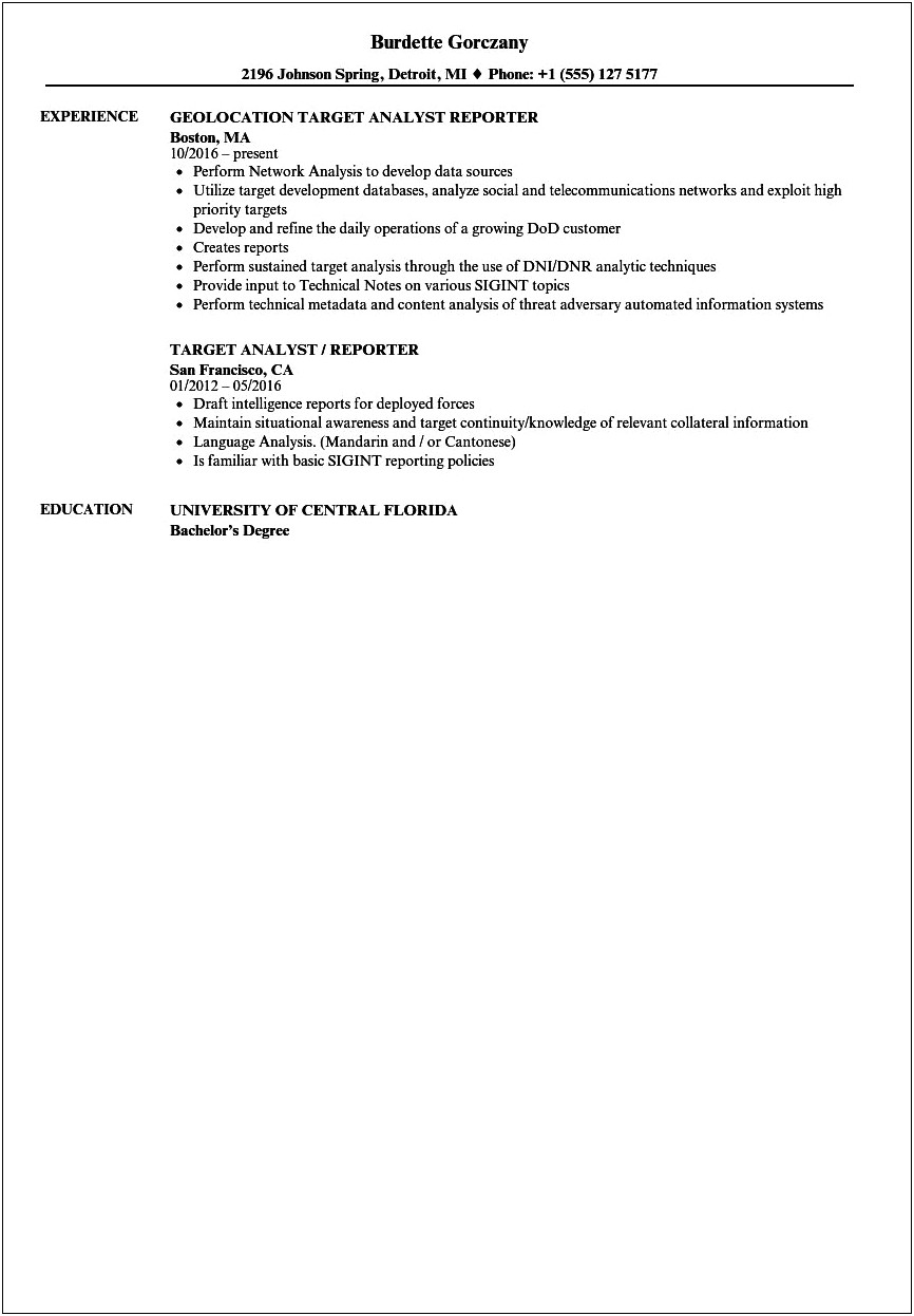 Target Softlines Job Description For Resume
