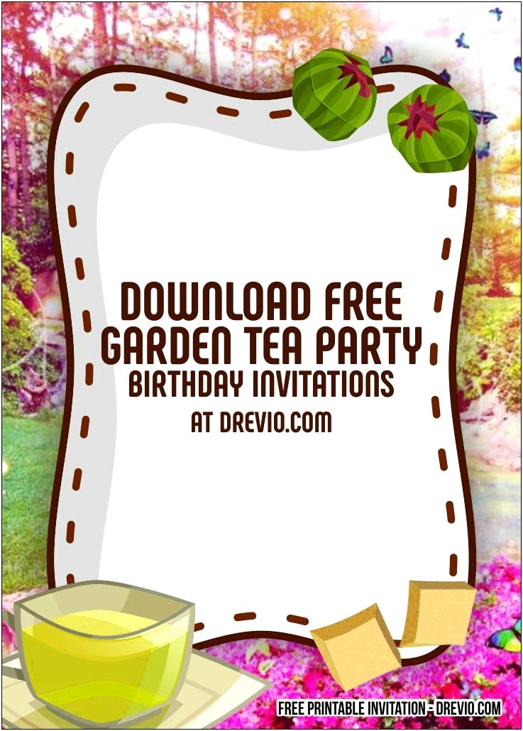 Tea Party For Ladies Templates Free Download