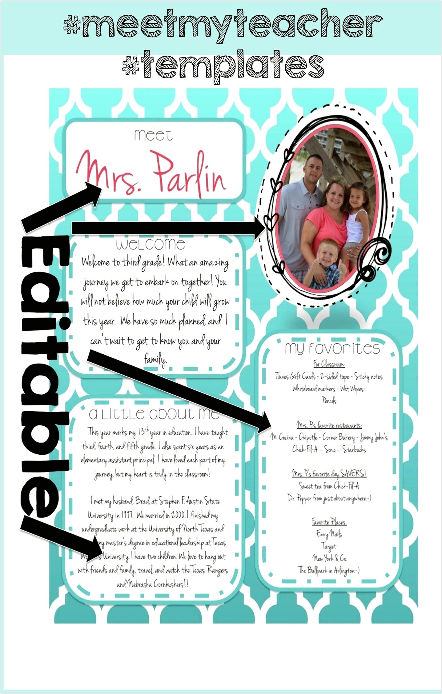 Teacher Letter Home To Parents Template Free