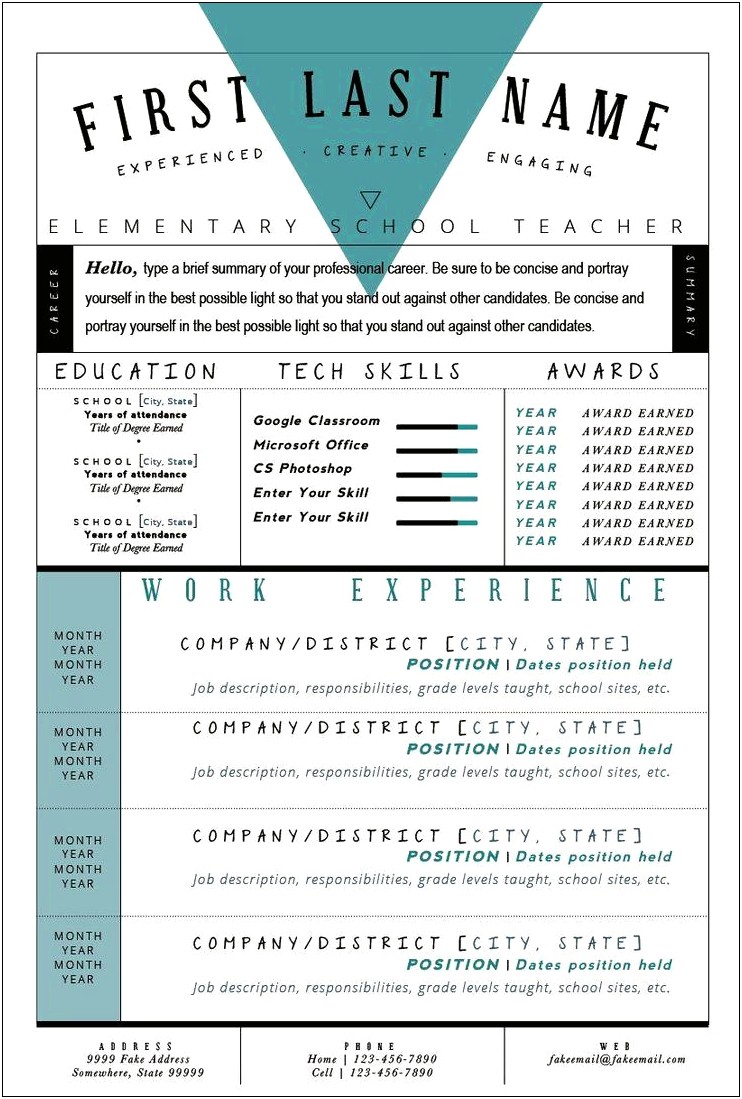 Teacher Resume Examples That Stand Out