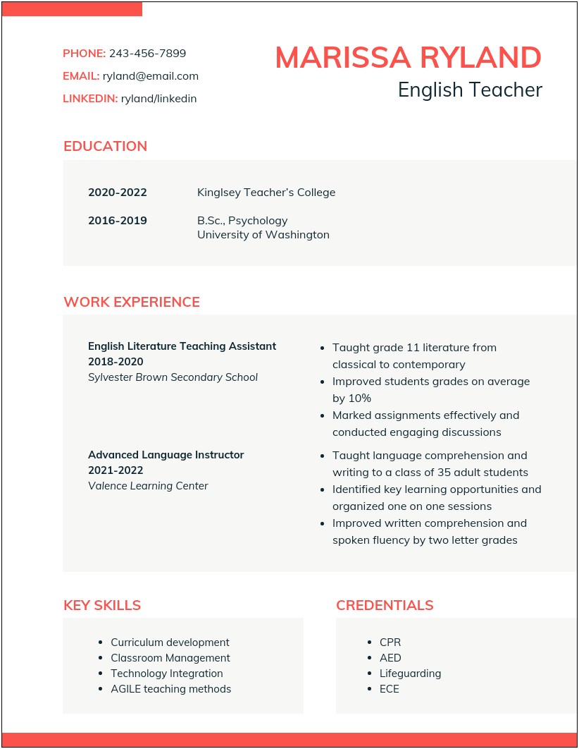 Technical Skills In Resume For Freshers Ece