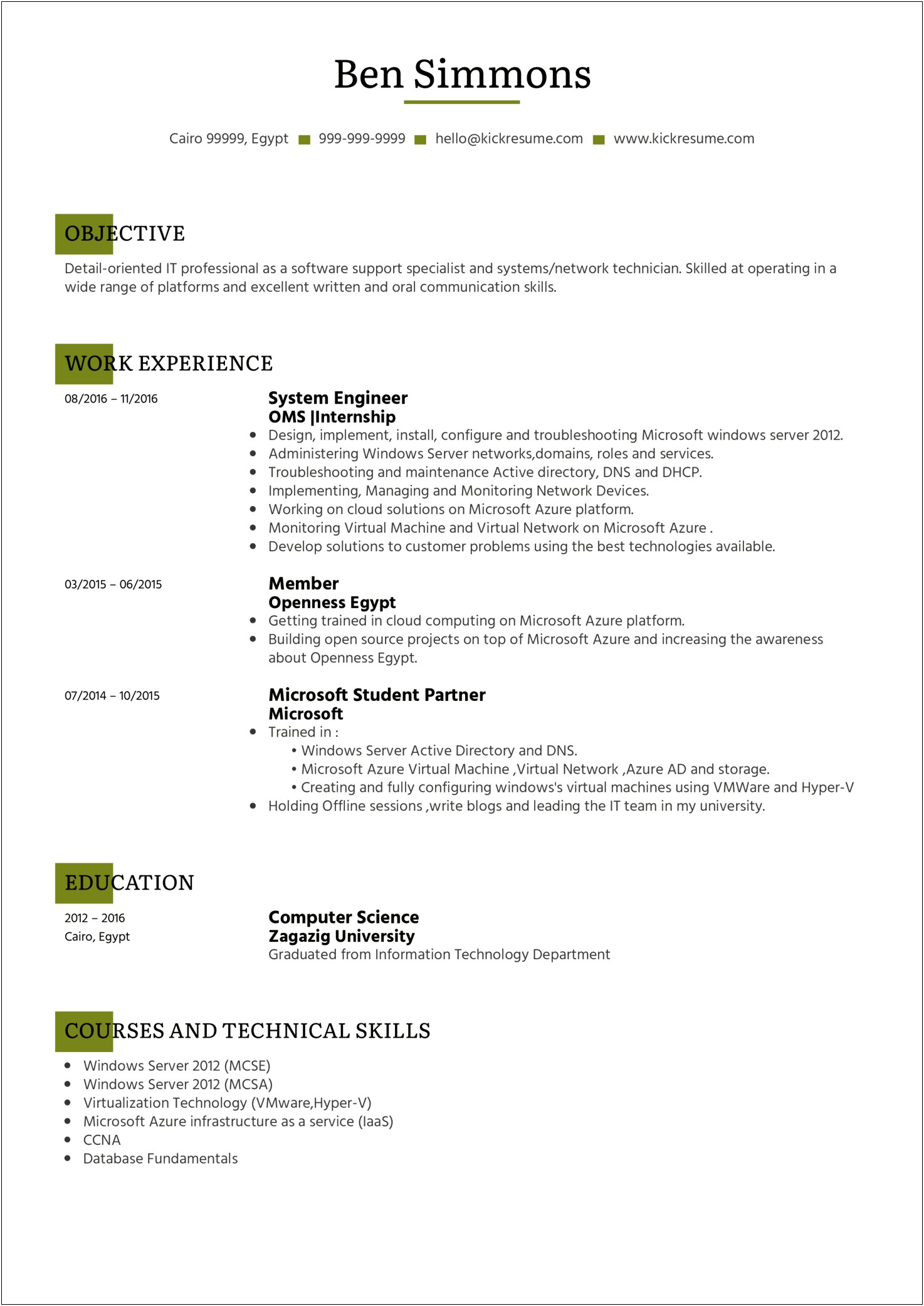 Technical Skills To Put On Resume Information Technology