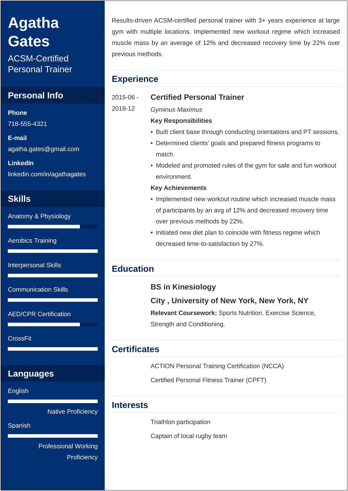 Technical Trainer Job Description For Resume