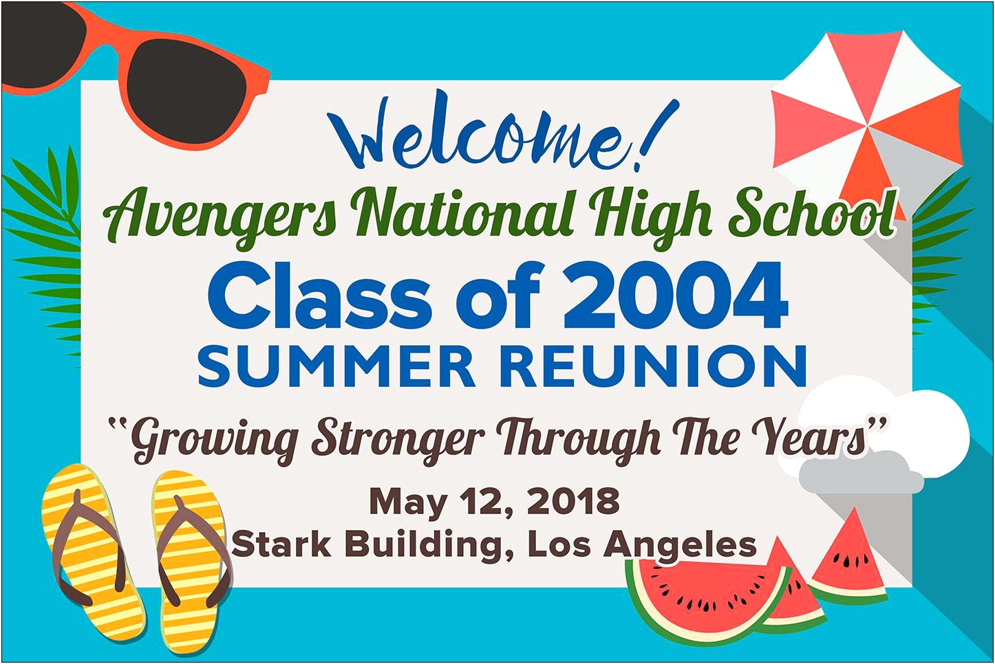 Template For Class Reunion Invitation Free Download