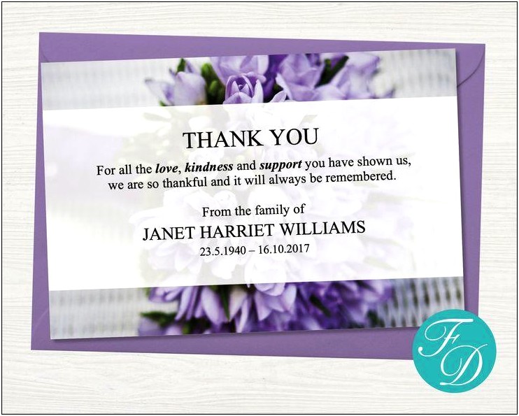 Thank You Card Template For Word Free