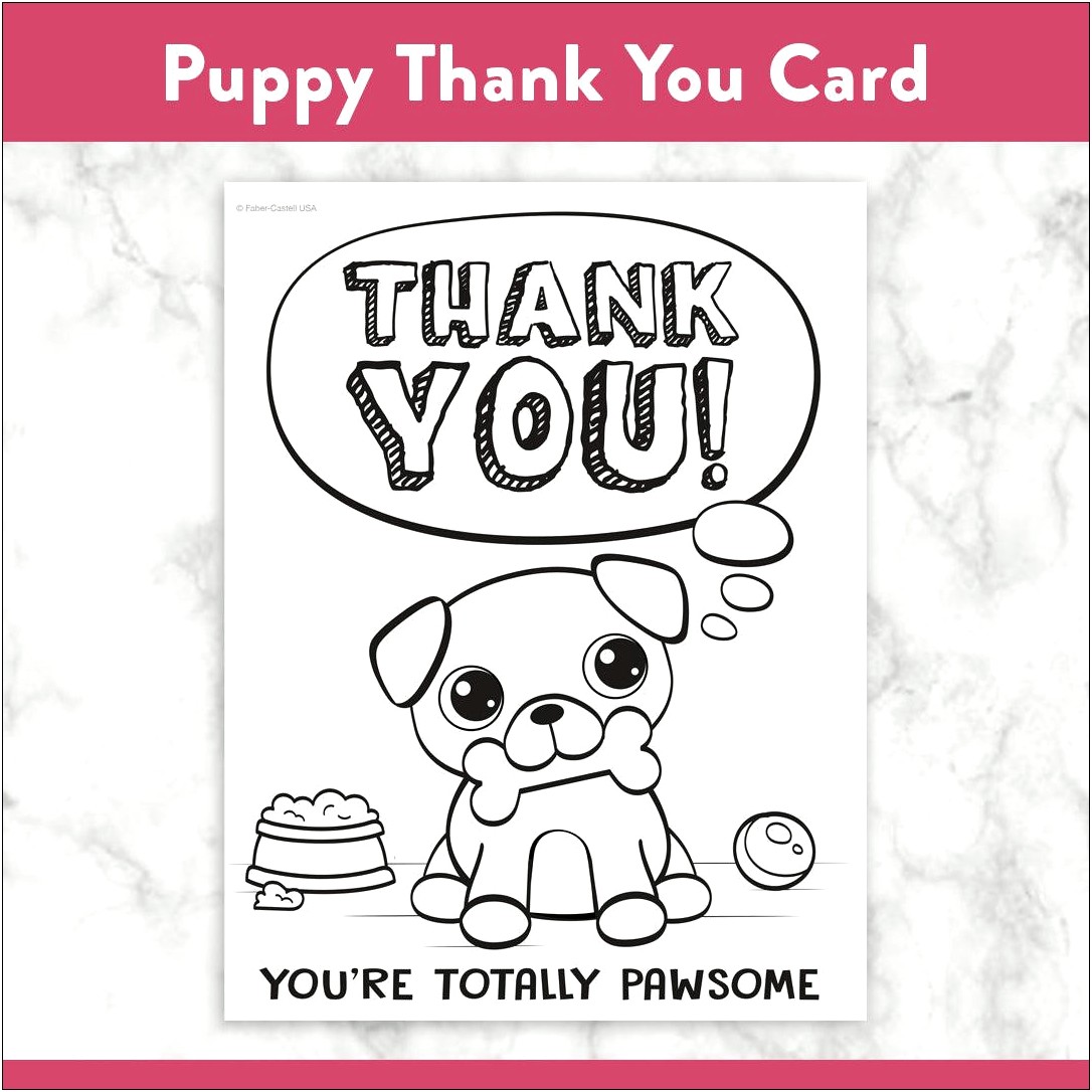 Thank You Coloring Card Free Printable Template