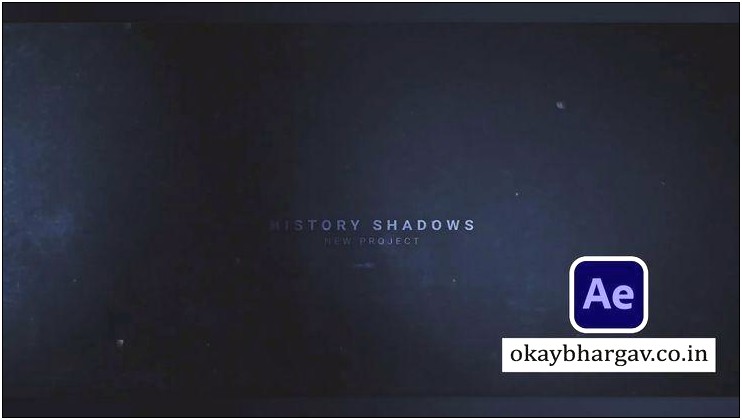 The History Videohive After Effects Template Free Download