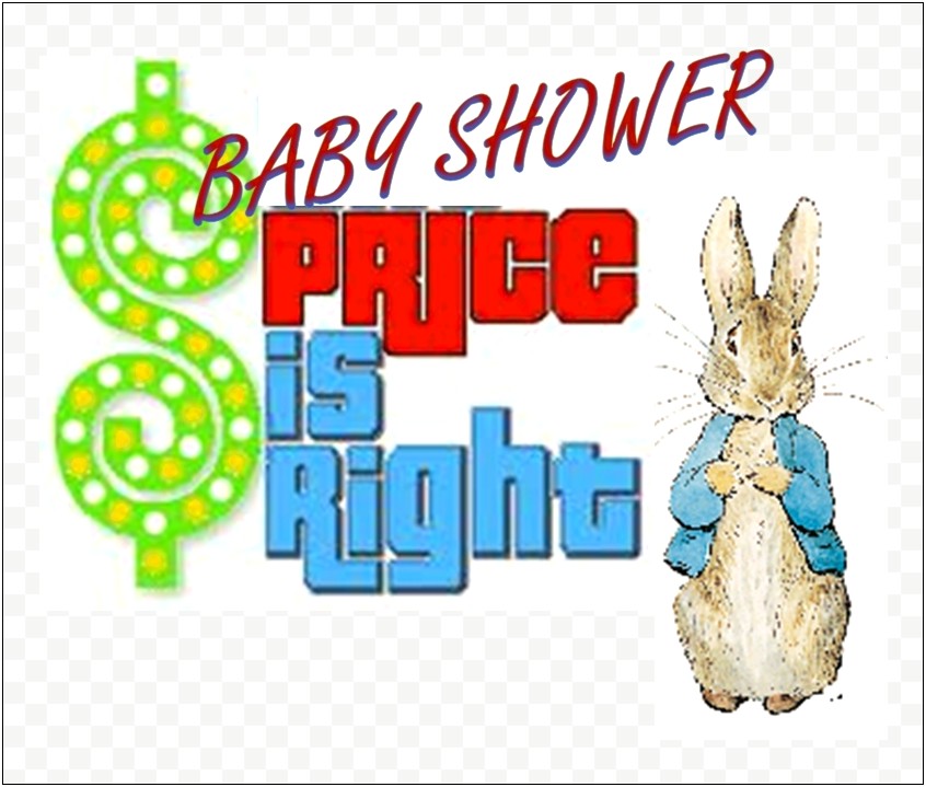 The Price Is Right Baby Shower Template Free