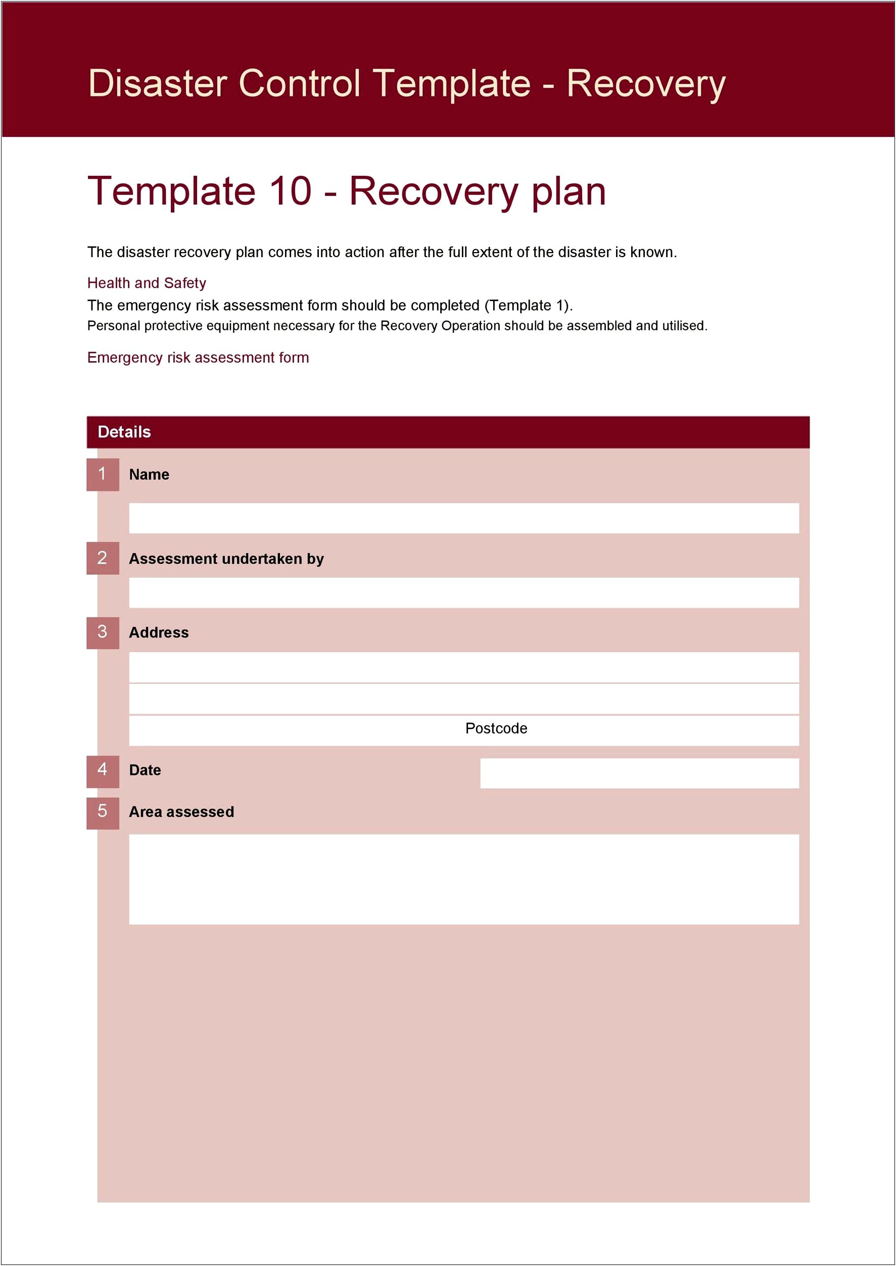 Top Five Free Disaster Recovery Plan Templates