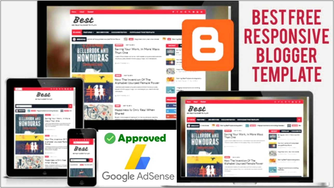 Top Rated Free Blogger Templates For Adsense