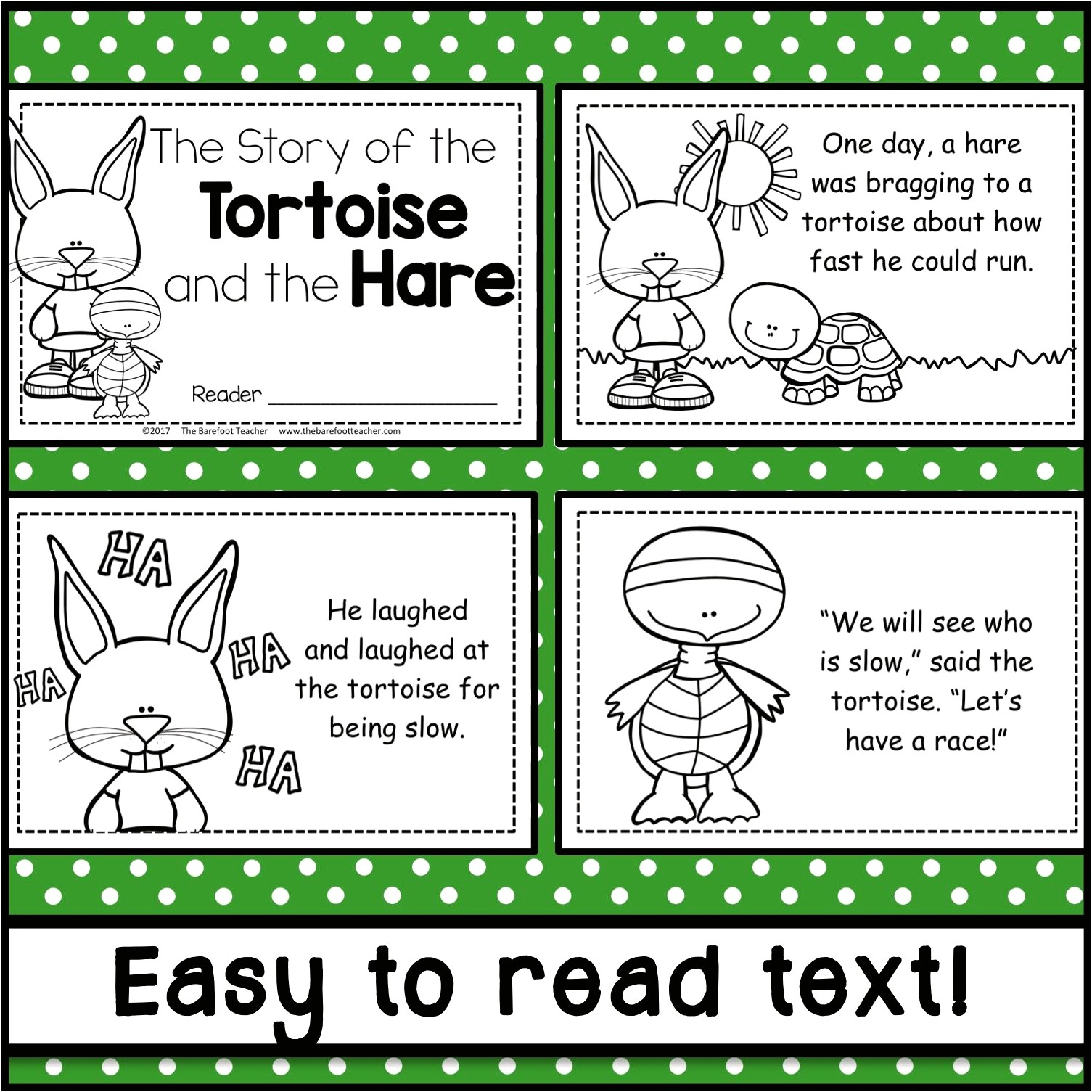 Tortoise And The Hare Felt Templates Free