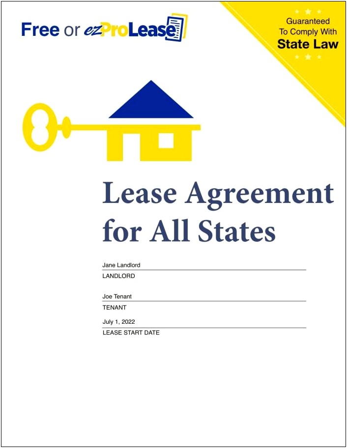 Totally Free Rent To Own Contract Template