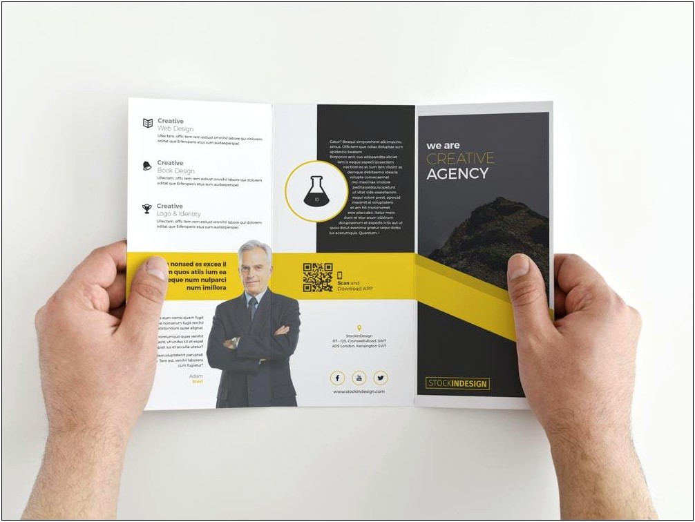 Tri Fold Brochure Template Free Download Indesign