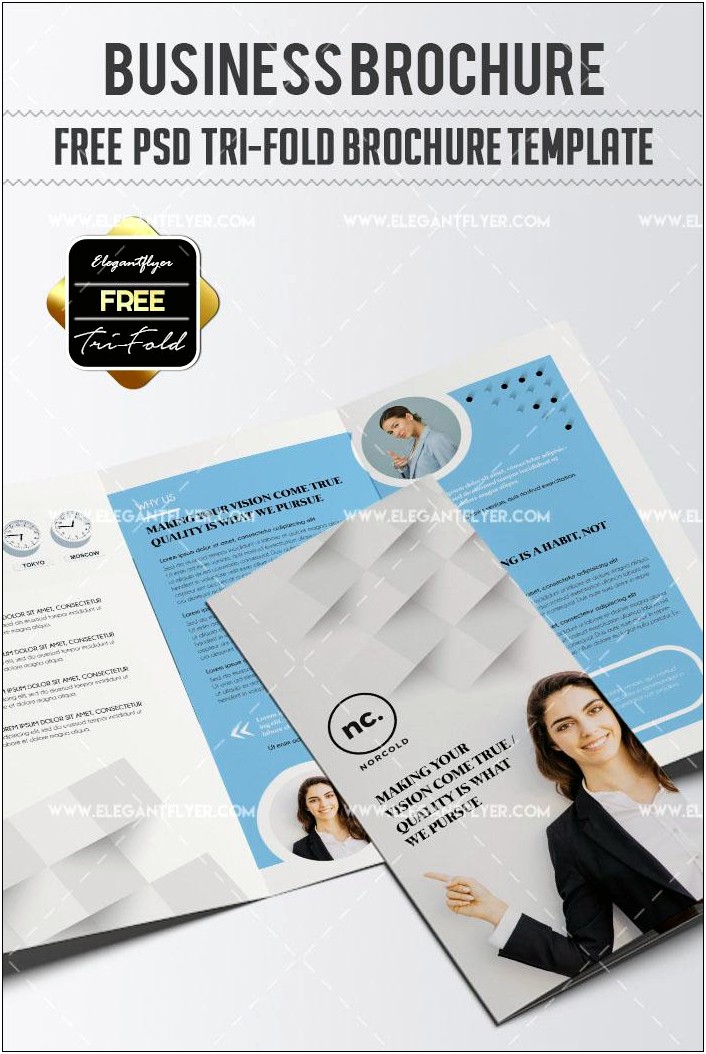 Tri Fold Brochure Template Psd Download