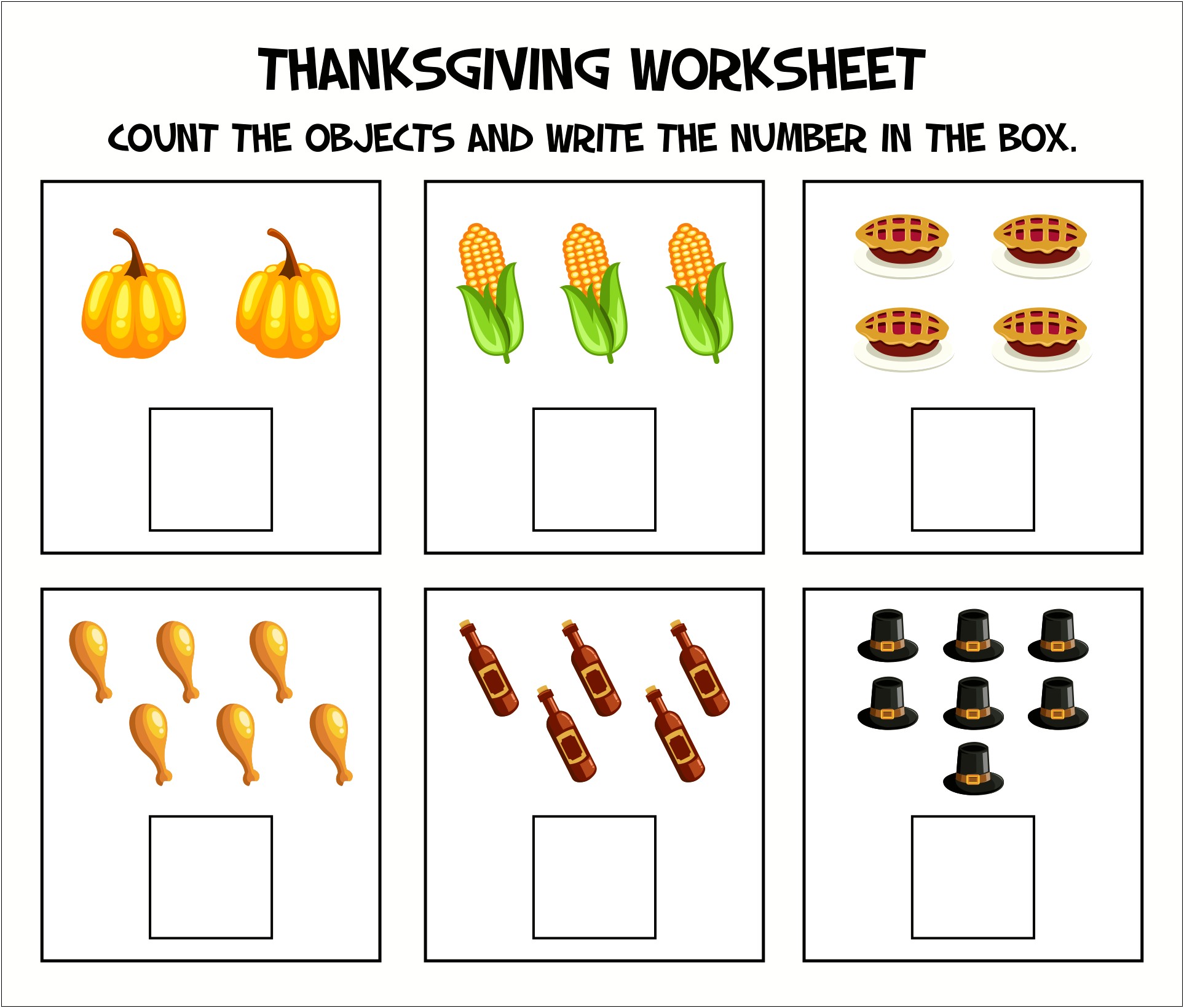 Turkey Boxes Printable Free No Download Template