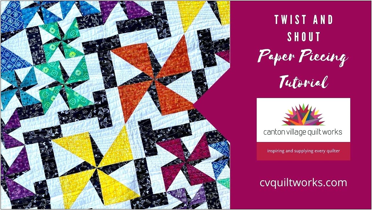 Twist And Shout Quilt Pattern Free Template