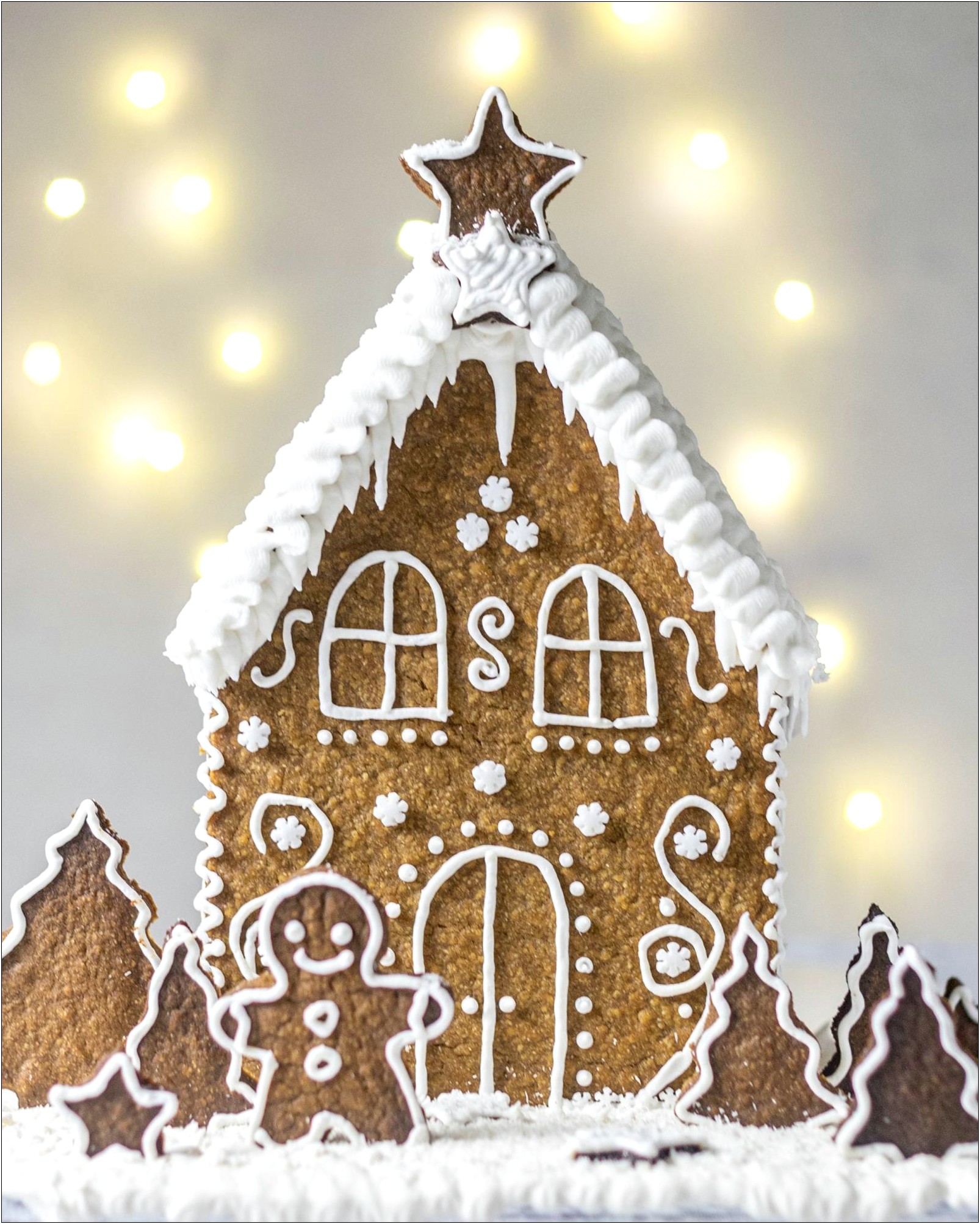 Two Story Gingerbread House Directions And Template Free