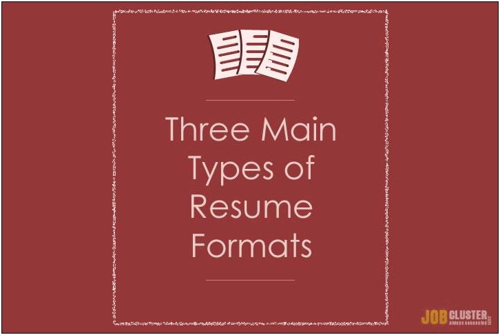 Types Of Resume And Their Examples