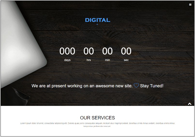 Ux Free Responsive Coming Soon Countdown Template