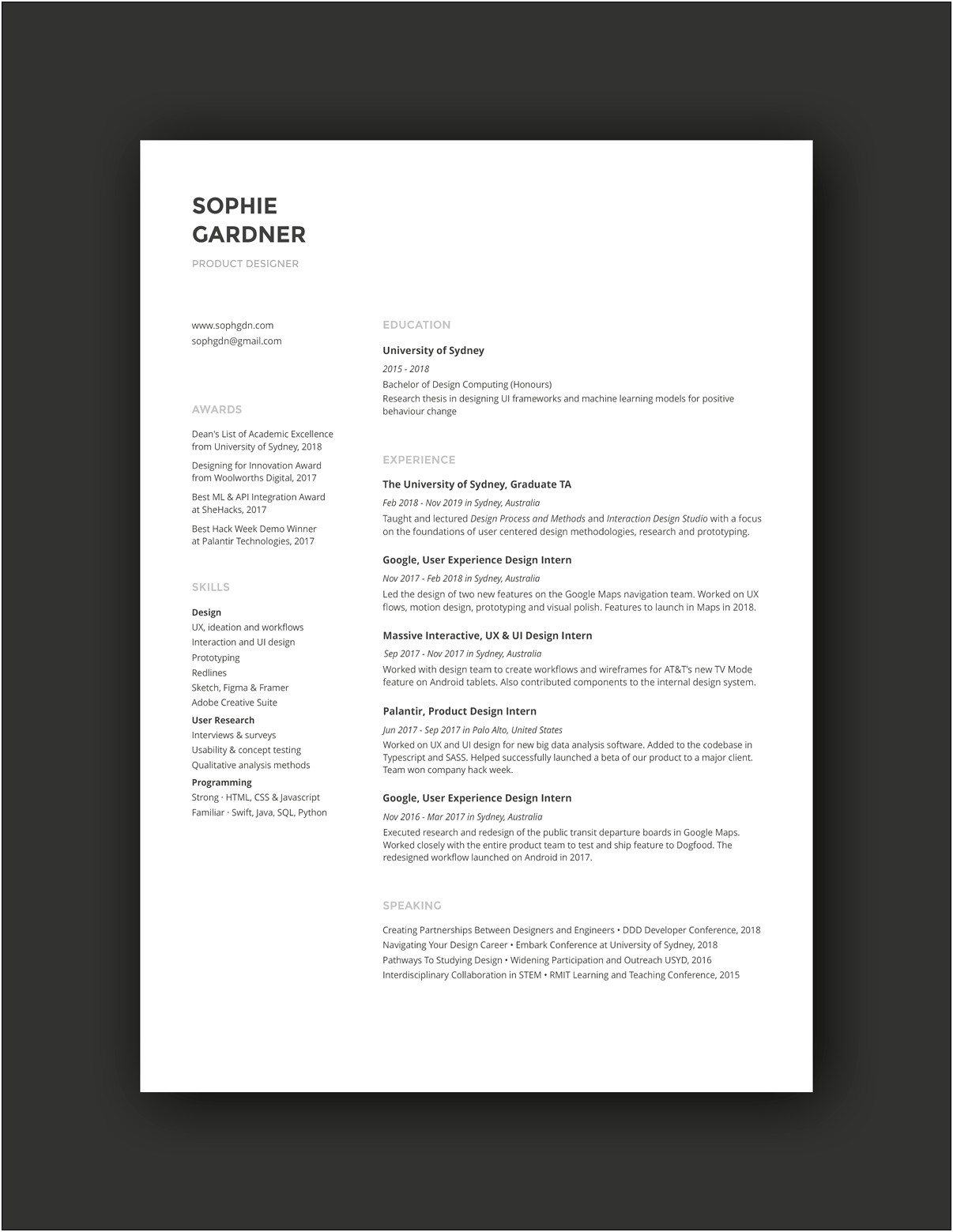 Ux Researcher Resume With No Experience