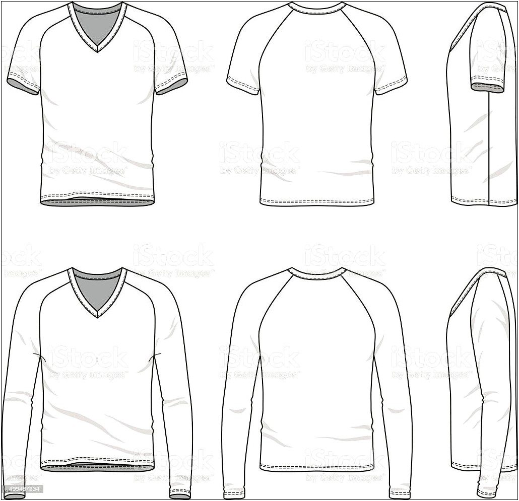 V Neck T Shirt Template Illustrator Free